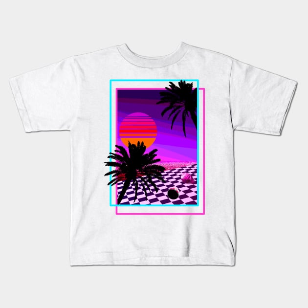 Beach of  R E M E M B R A N C E Kids T-Shirt by Zeroeroroo